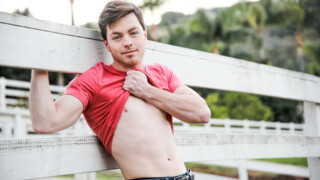 NextDoorMale – Jaydon Jensen Shows Off His Big Tattooed Cock